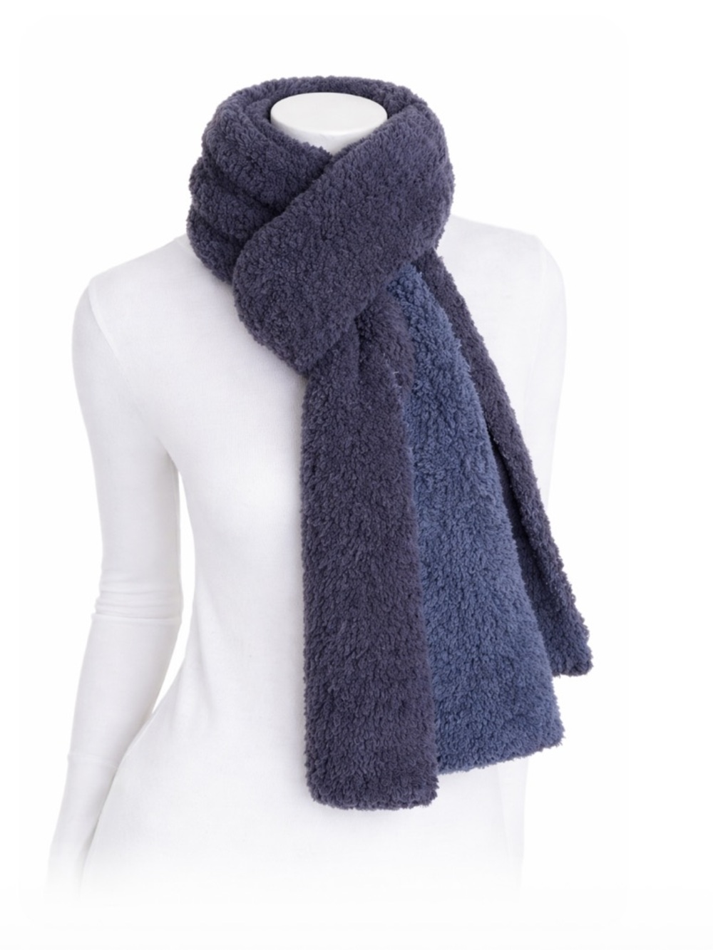 Barefoot Dreams CozyChic Lite Confetti Scarf Deep Blue Ultra Soft Luxury Scarf